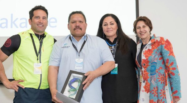 Pictured (left to right): LifeKeepers Ambassador Dr Lance O'Sullivan, Zack Makoare, Le Va CE Dr Monique Faleafa, CASA CE Maree Inder.